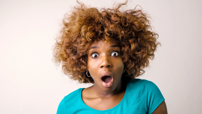 Close-up of dry, rough hair