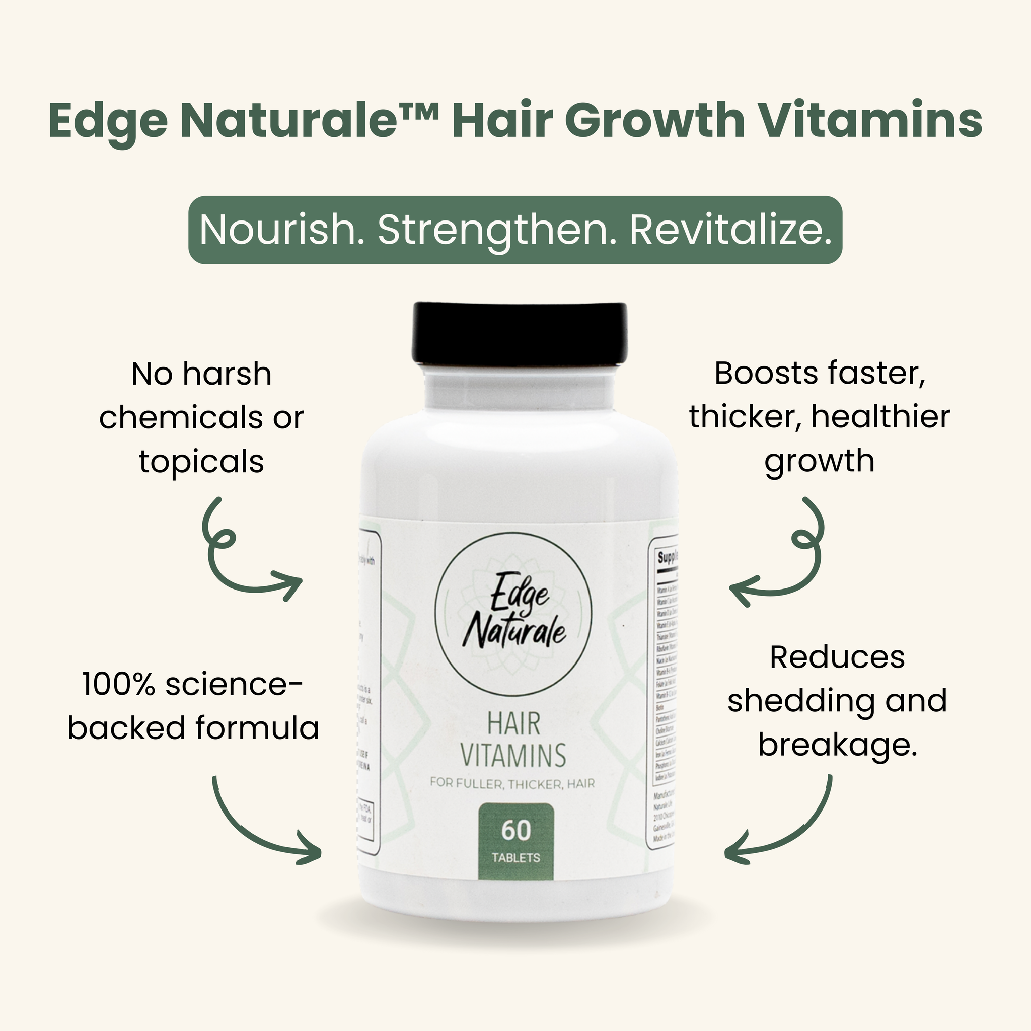 Hair Vitamins - 60ct Pre-order