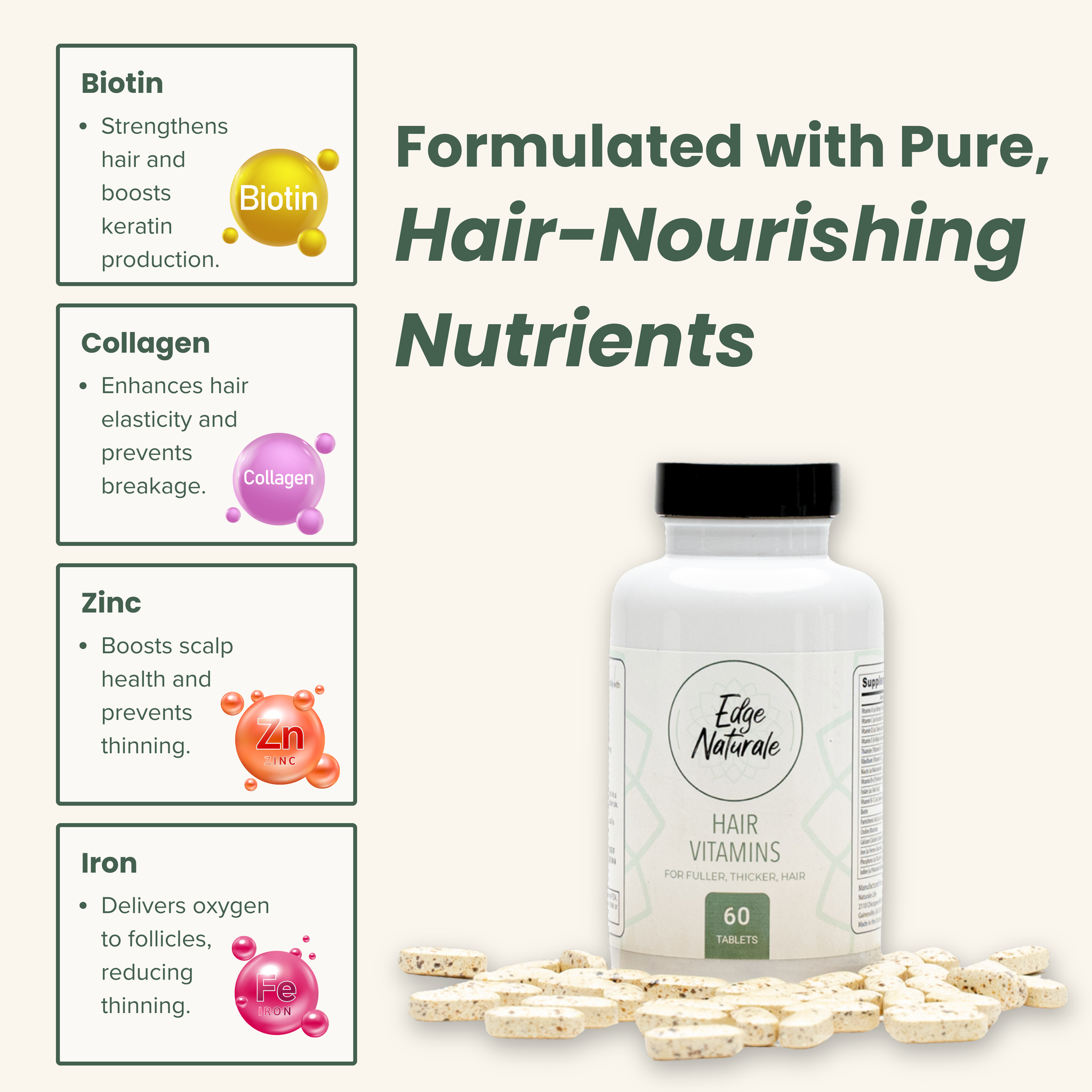 Hair Vitamins - 60ct Pre-order